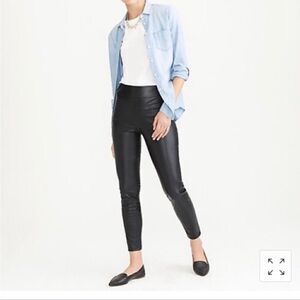 J.Crew Factory Vegan Leather Legging Skinny Pants Black M
